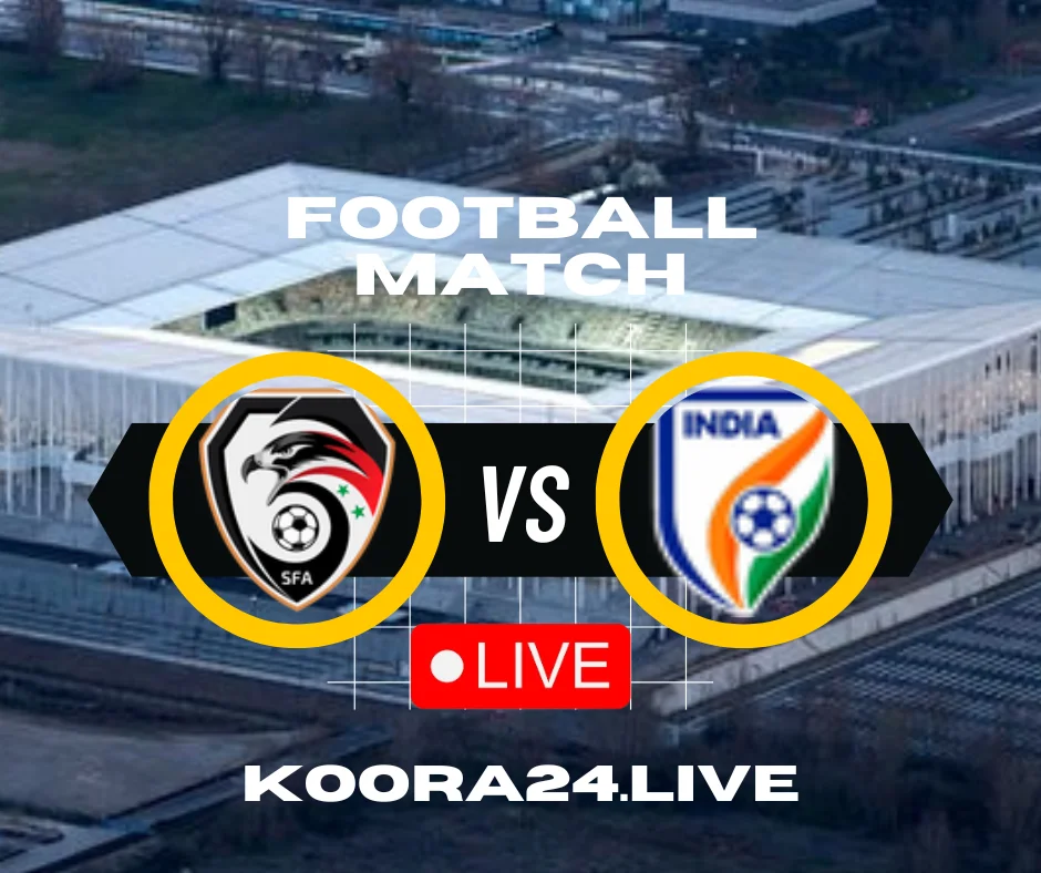 Syria vs India Asian Cup on Koora24 koora Live English